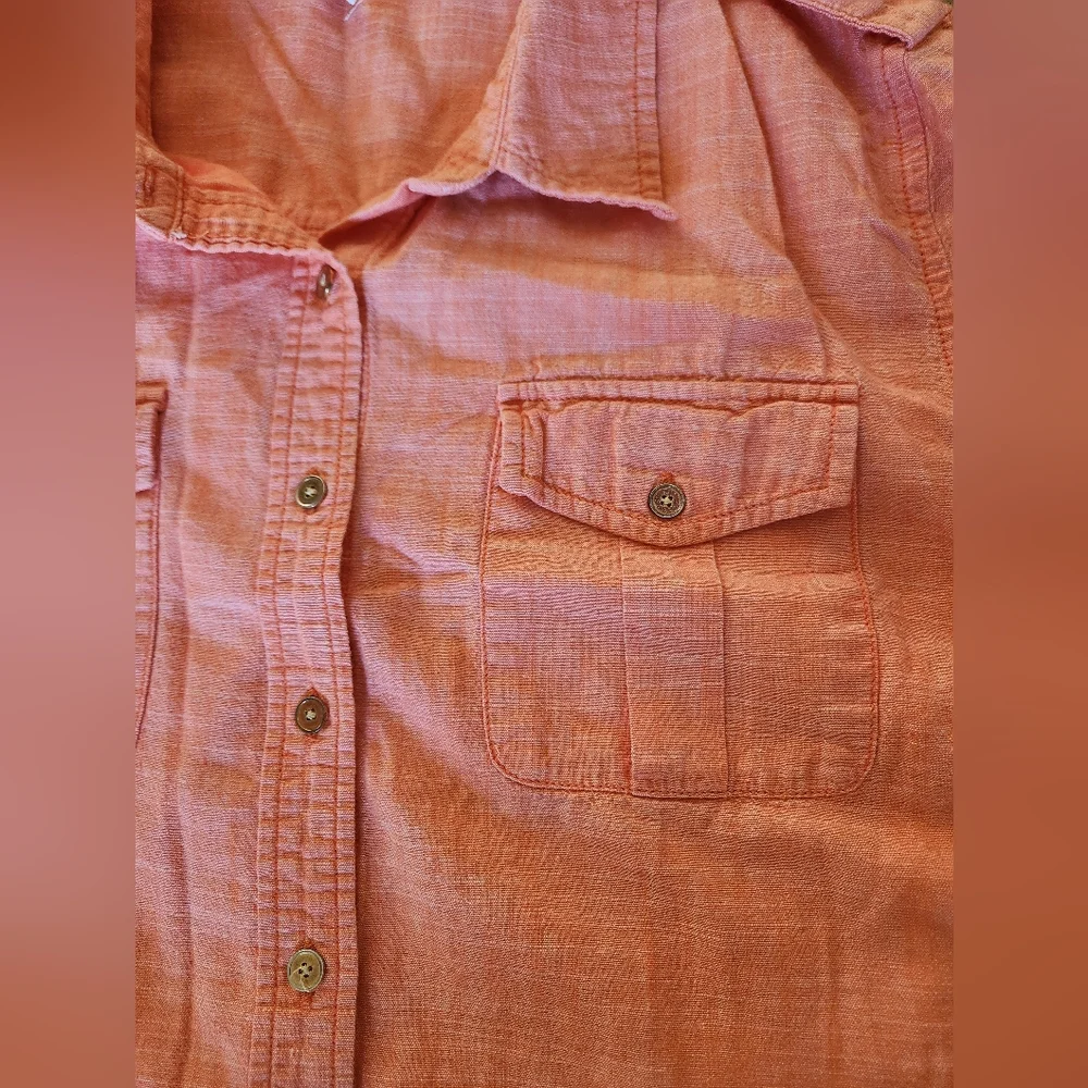 100% cotton 2x Button Down Blouse - Picture 10 of 10